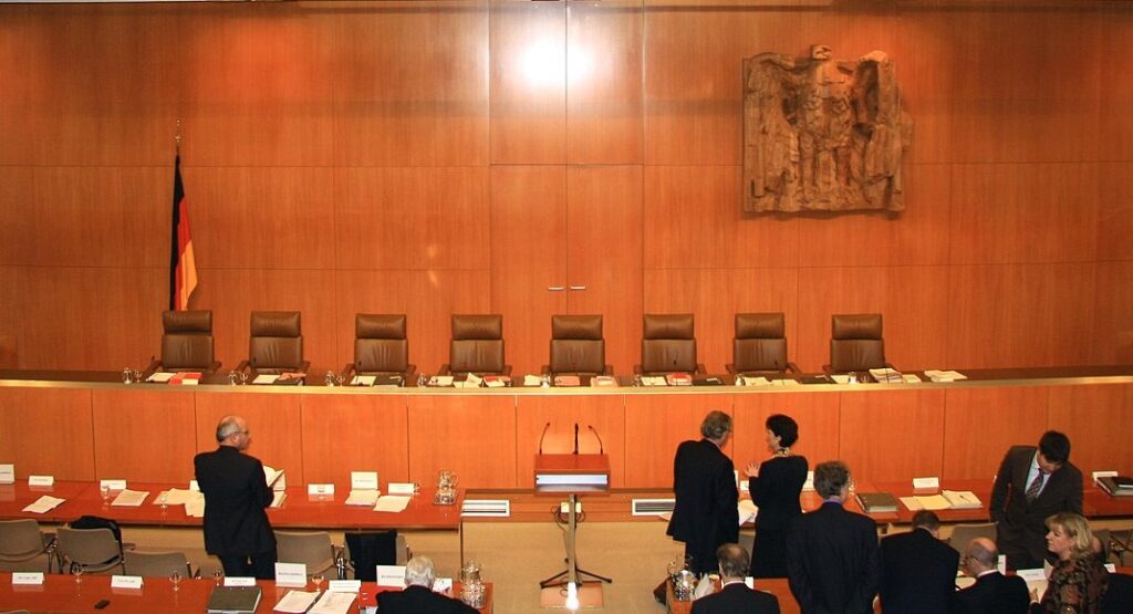 Gerichtssaal des Bundesverfassungsgerichts 